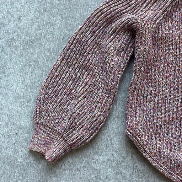 Frame Denim Cotton Knit Marled Sweater - Picture 3 of 4